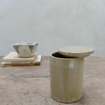Antique Salt Pot With Lid