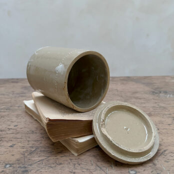 Antique Salt Pot With Lid