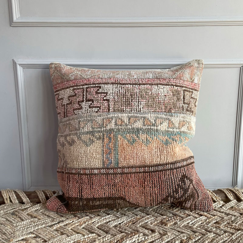 Antique carpet cushion 60cm square | Moritz