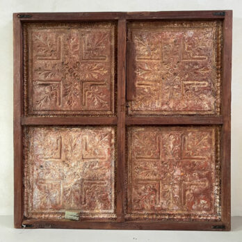 Huge Vintage Metal ceiling tile Artwork 1