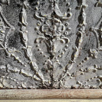 Huge Vintage Metal ceiling tile Artwork 2