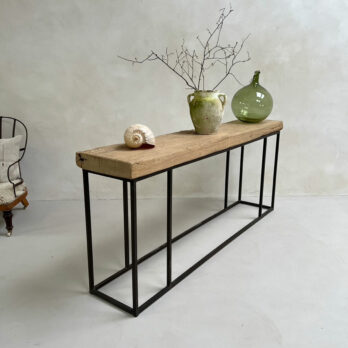 claimed elm rustic console table | Barnaby