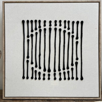 Abstract Lines Linen Artwork 1