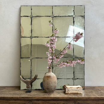 Large Antiqued Mirror Flowers