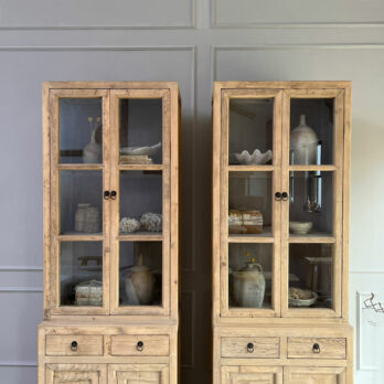 Pair of Reclaimed glazed dressers