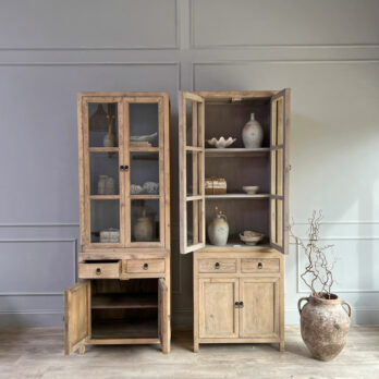 Pair of Reclaimed glazed dressers