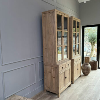 Pair of Reclaimed glazed dressers