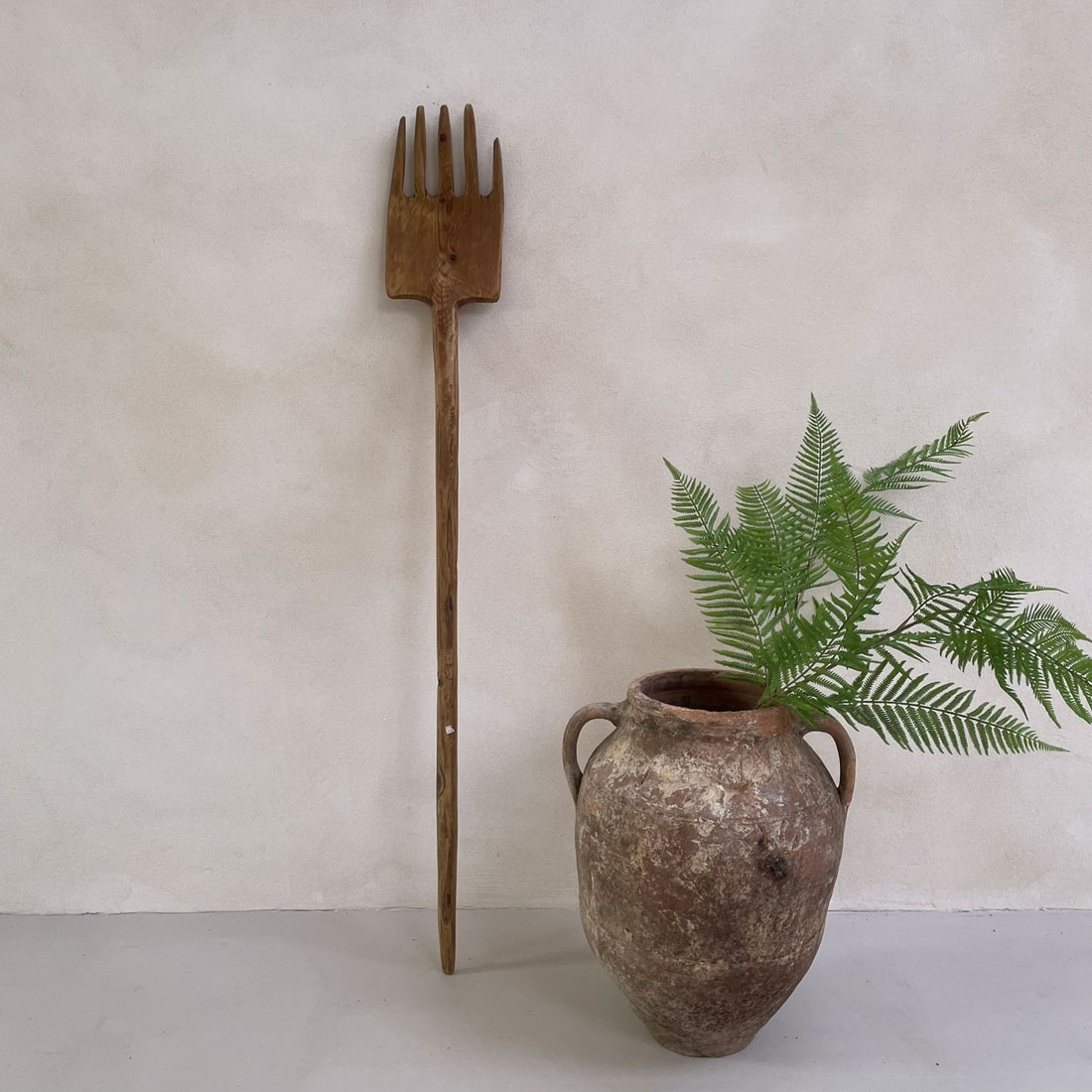 Antique Wooden Fork NO:03