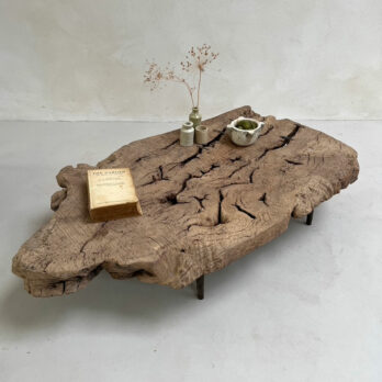 Antique burr root coffee table | Lilliana