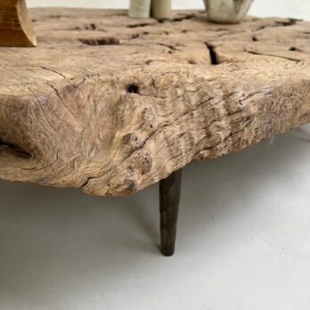Antique burr root coffee table | Lilliana