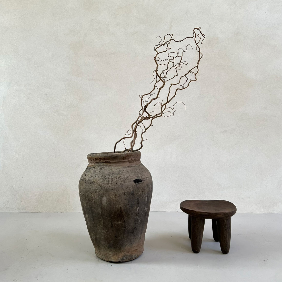 Antique Nepalese Clay Pot A