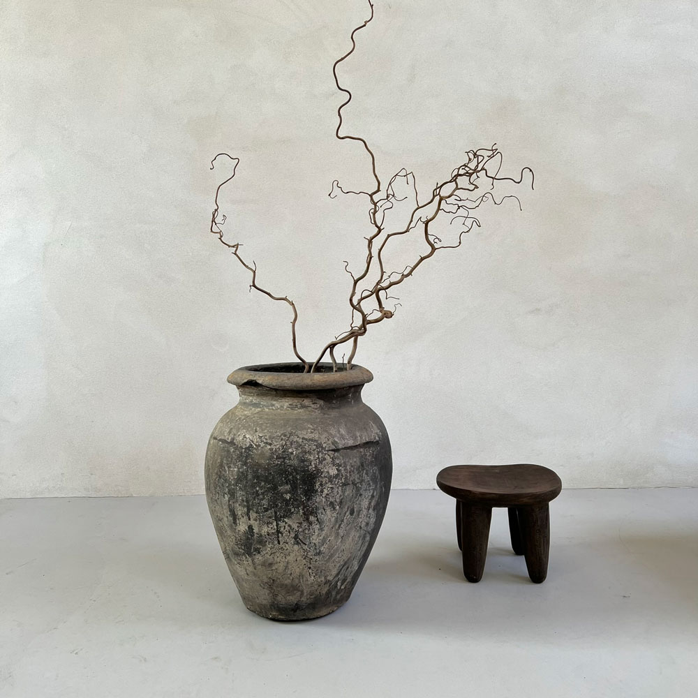 Antique Nepalese Clay Pot D