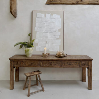 Abstract Squares Linen Artwork