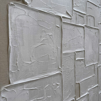 Abstract Squares Linen Artwork