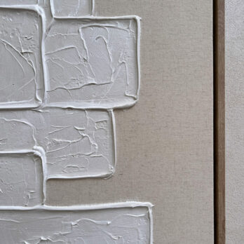 Abstract Squares Linen Artwork