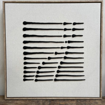 Abstract Lines Linen Artwork 2