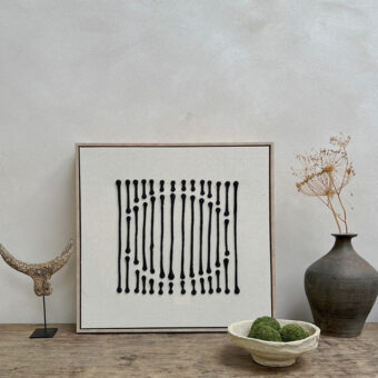 Abstract Lines Linen Artwork 1