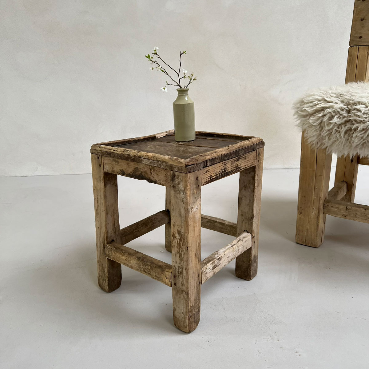 Vintage Primative Side Table NO:02
