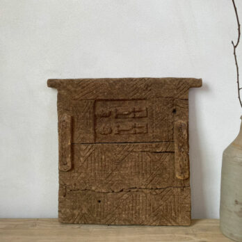 Antique Carved Wood Panel A