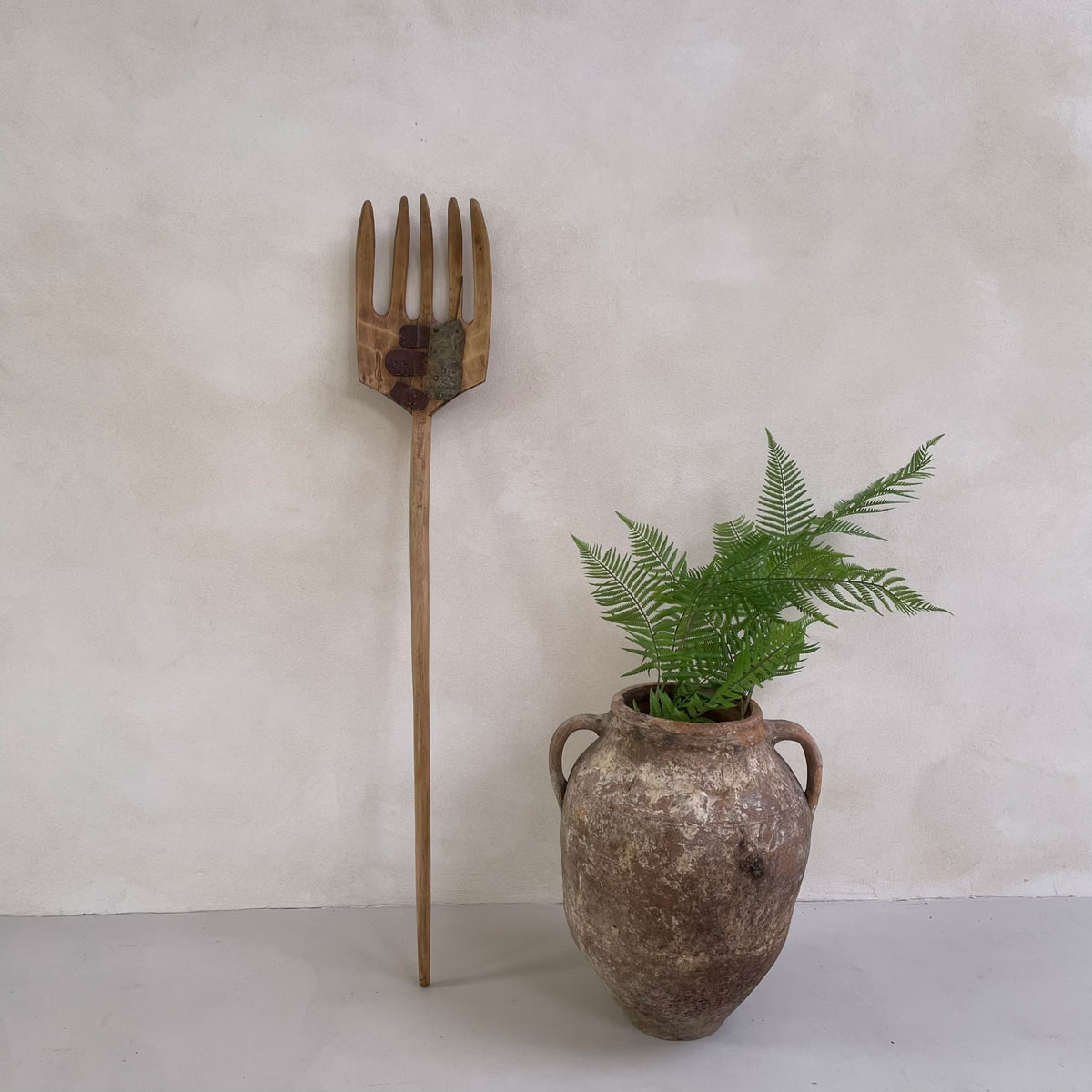 Antique Wooden Fork NO:05
